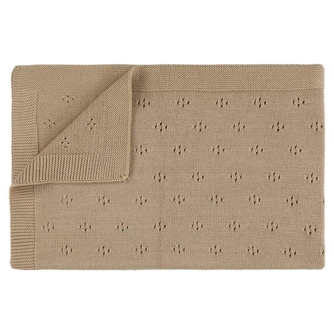 Plaid tricot | 75x100cm - Sand 